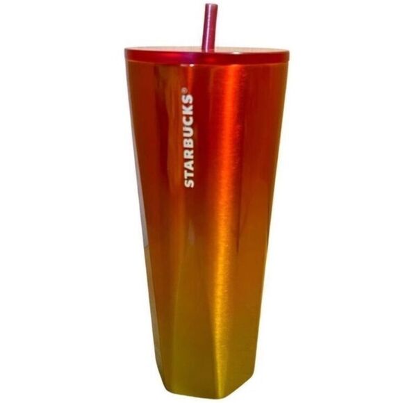 Starbucks Red Fire Ombré Tumbler - Picture 1 of 3